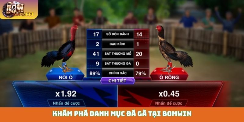 Khám phá danh mục đá gà tại Bomwin