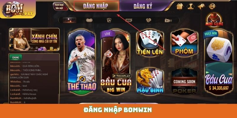 Đăng nhập Bomwin