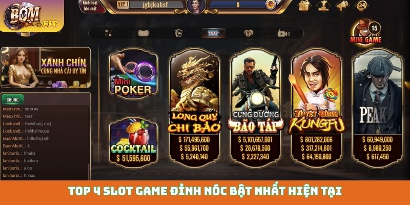 Slot game là gì? Khám phá thế giới quay hũ đổi thưởng Top 4 slot game đỉnh nóc bật nhất hiện tại