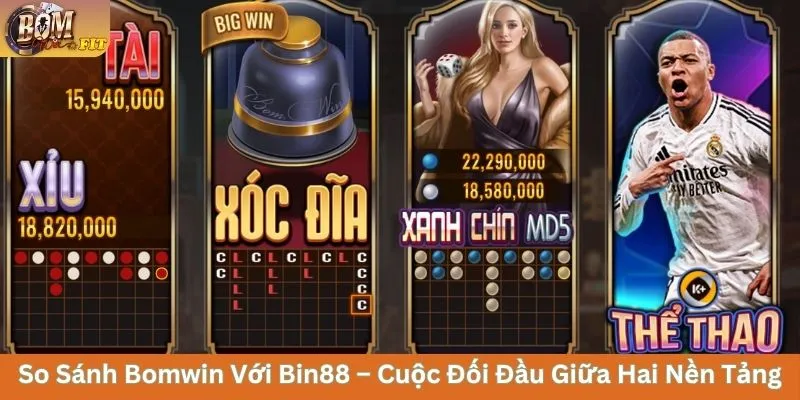 So Sánh Bomwin Với Bin88 Và Lựa Chọn Sân Chơi Đẳng Cấp So Sánh Bomwin Với Bin88